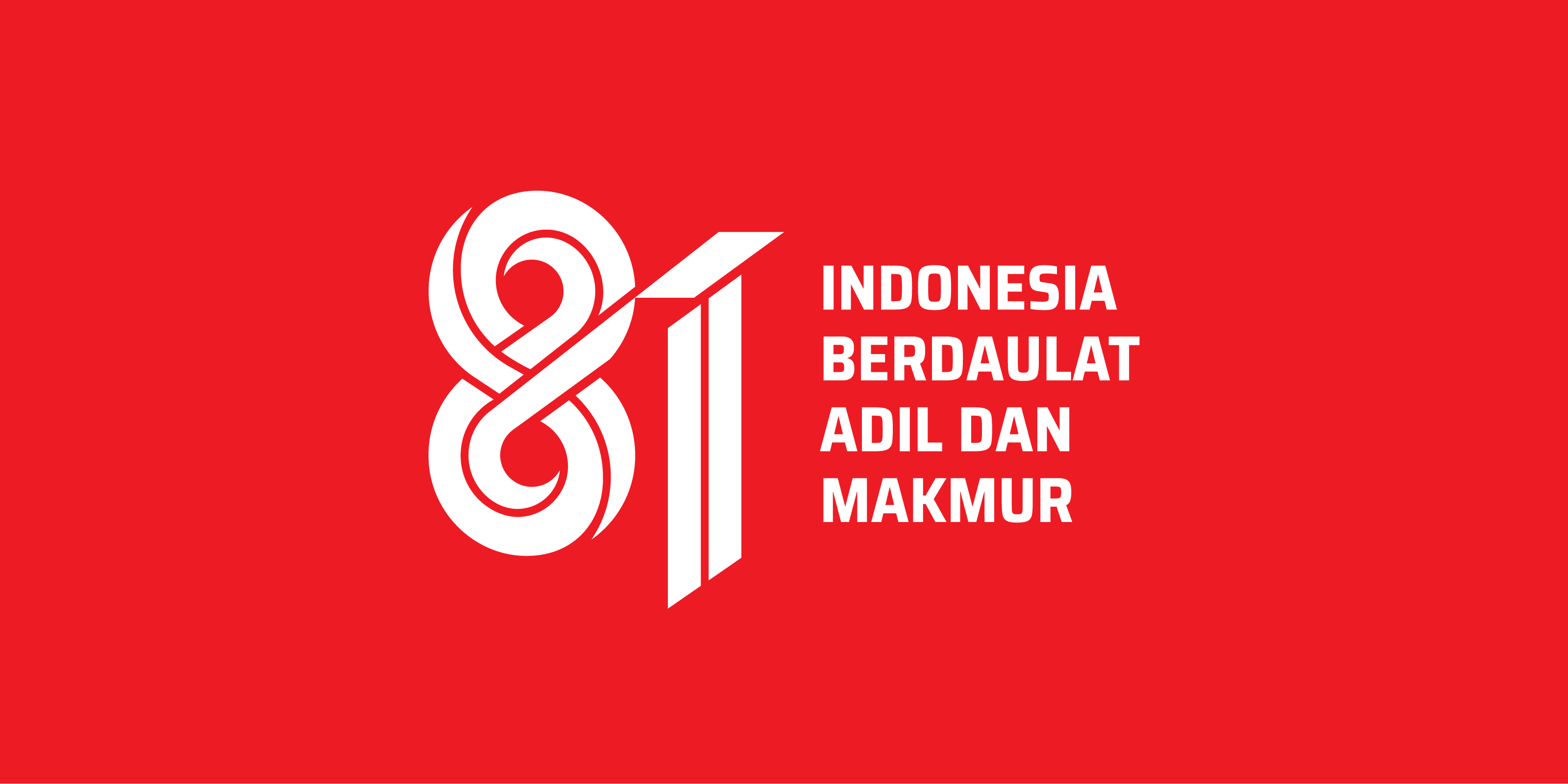 Logo HUT RI 81 Indonesia Berdaulat Adil dan Makmur
